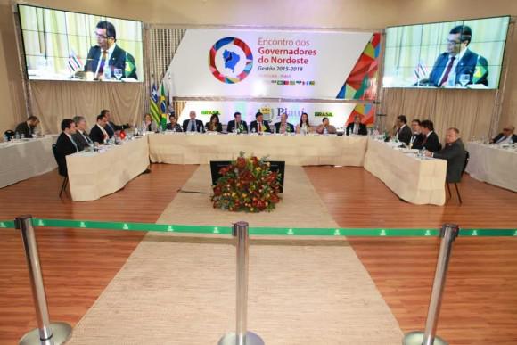 Governadores do Nordeste se reuniram em Teresina nessa sexta. Foto: Divulgação. 