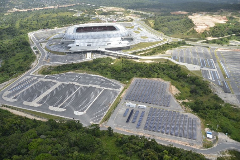 Usina comporta 30% da energia da Arena Pernambuco. Foto: Eudes Santana