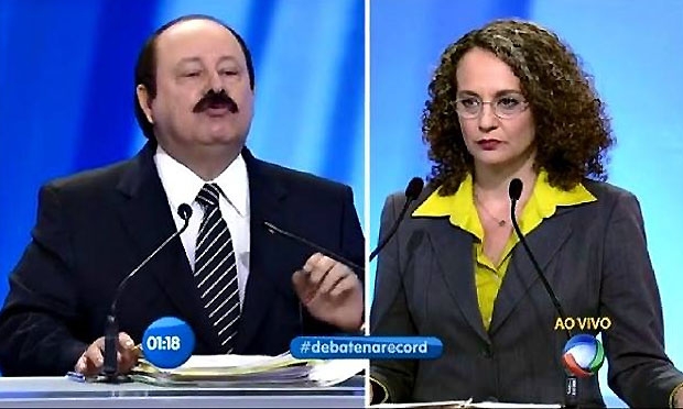 Declarações foram dadas à pergunta de Luciana Genro durante debate da Record  / Foto: reprodução da TV