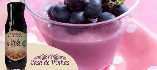 Faça Espumone de uva com suco Casa de Vinhas