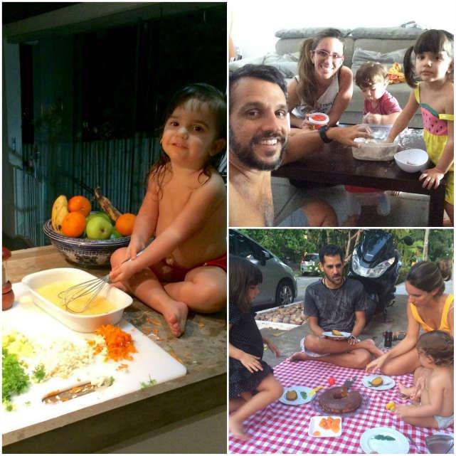 Amaury e Manuela ensinam aos filhos a gostar da culinária de forma natural e divertida