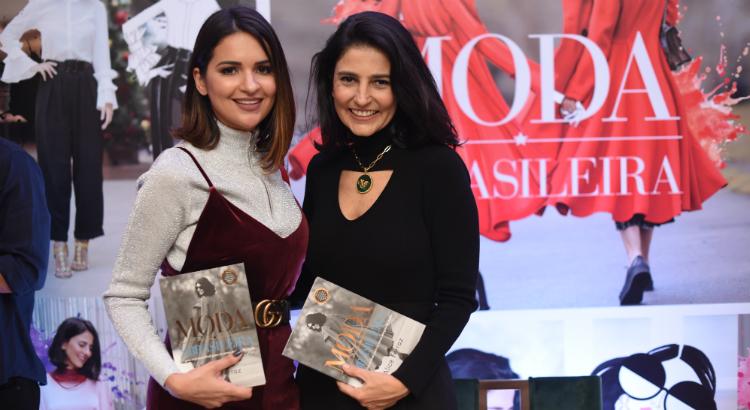 Rebeka Guerra com Alice Ferraz no lançamento do livro "A moda à brasileira" - Foto: Divulgação