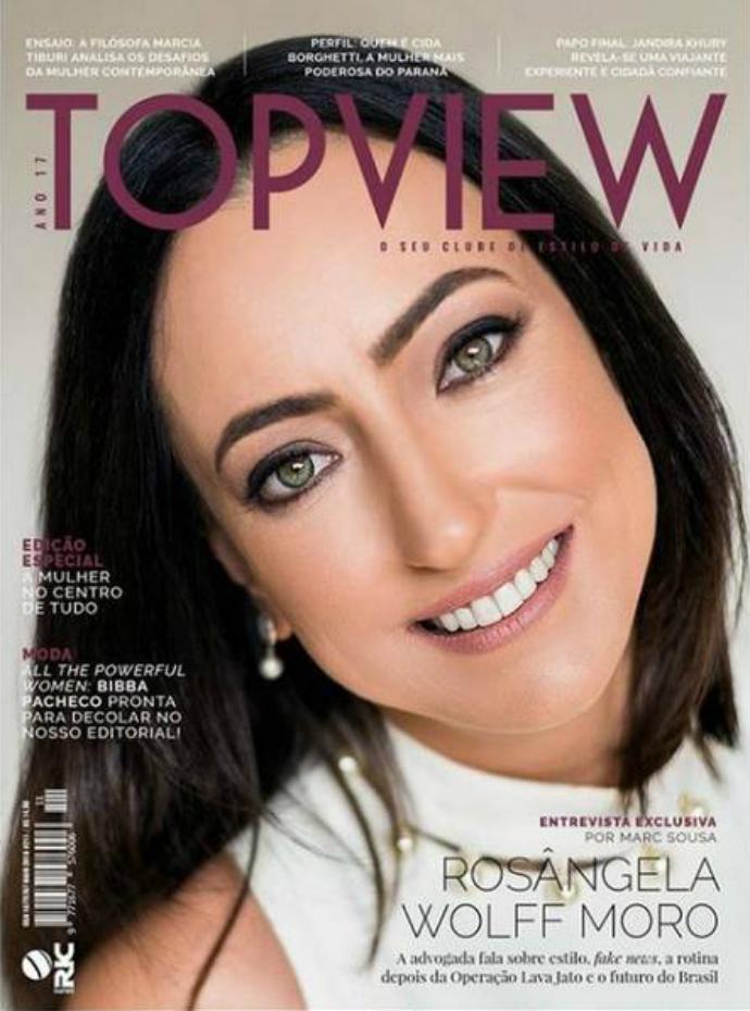 Rosângela Wolf Moro é capa da revista Top View (Imagem: Reprodução)