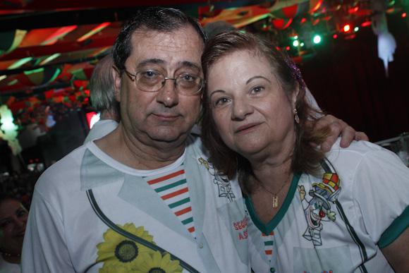 O vice-provedor do Potuguês, Joaquim Amorim, e sua esposa Teresa