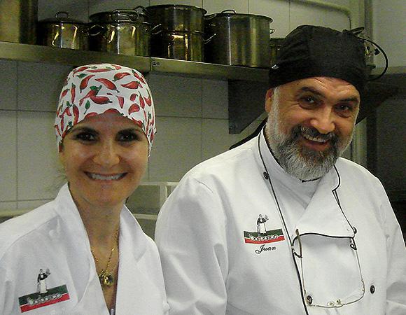 Juan Perez e Rosanna Bongiovanni, no comando do restaurante