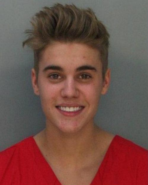 Olha a foto de Justin na prisão. Foto: Divulgação