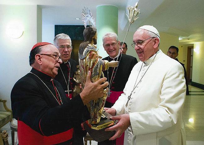 "Deu para perceber nos olhos de Sua Santidade que este foi um dos momentos mais emocionantes do seu pontificado", disse o cardeal Raymundo Damasceno 