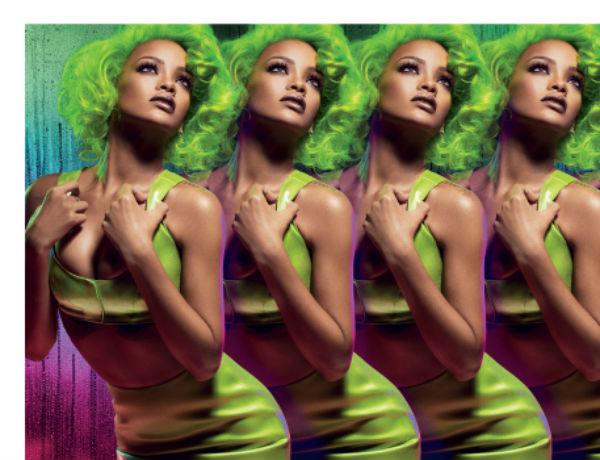 Rihanna para a campanha Viva Glam