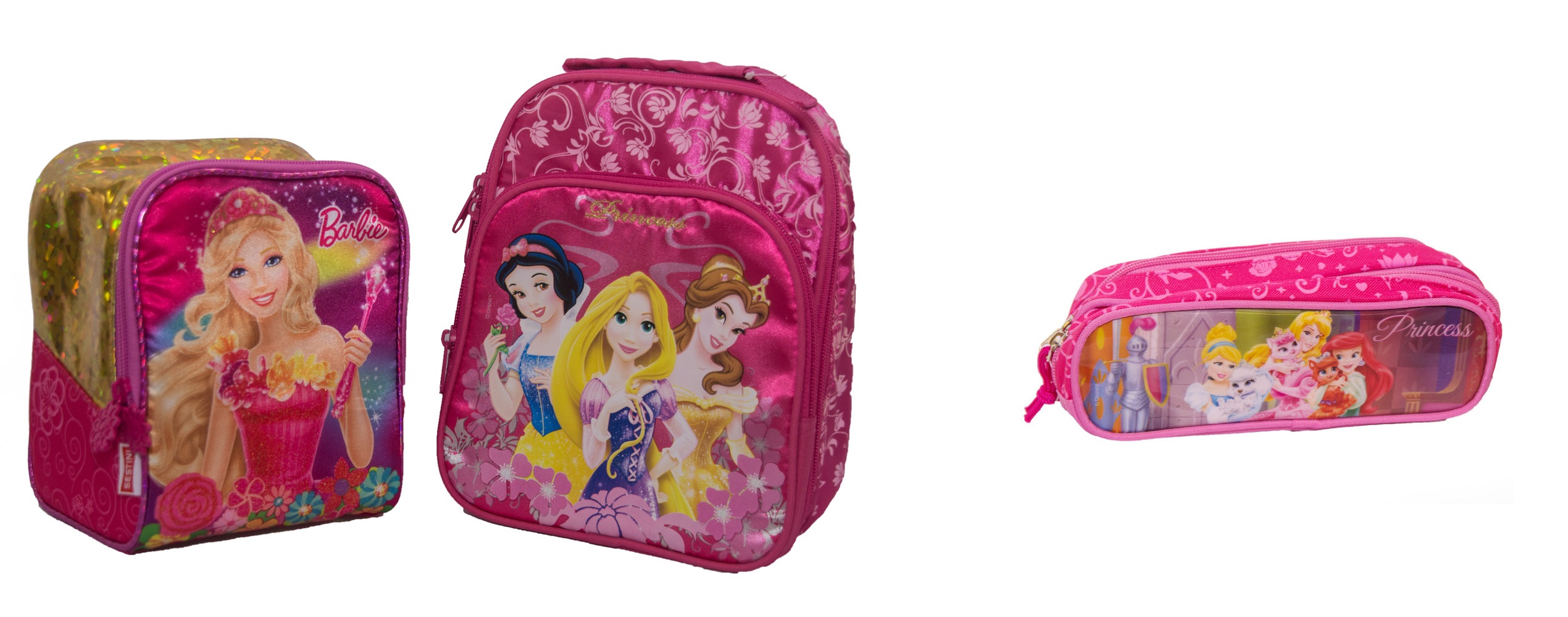 Lancheiras Barbie e Princesas Disney - Atacadão de Papelaria - Foto Giovanni Costa