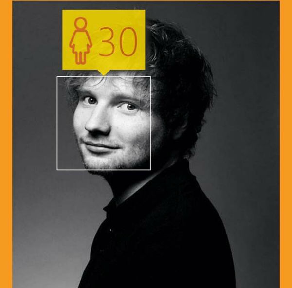 O cantor e compositor Ed Sheeran tem 24 anos, mas o aplicativo achou que ele parece ser mais velho