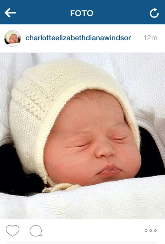 Já criaram até Instagram para a princesinha de Cambridge