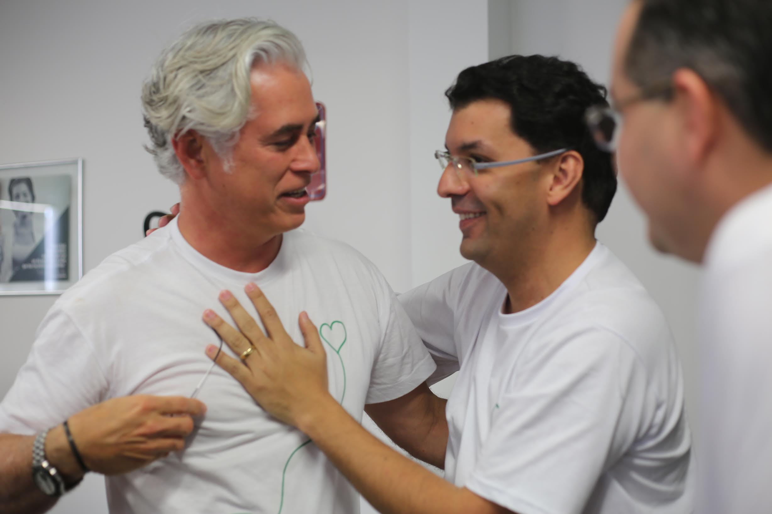 Romero Duarte e Fábio Silva, voluntários