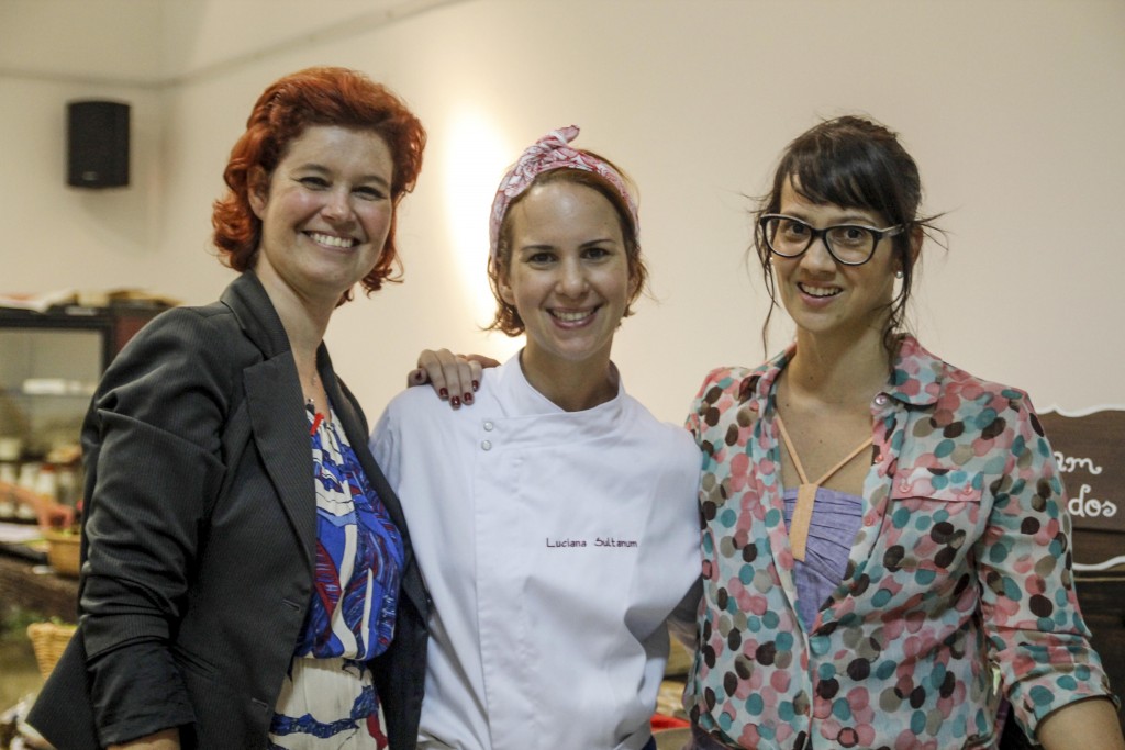 Flávia Mindêlo, Luciana Sultanum e Mariana L^}obo comandam o projeto Oui Gastronomie/Foto
