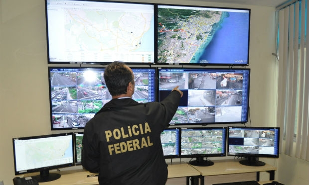 A central de monitoramento da SDS foi utilizada nas operação da PF durante o primeiro turno das Eleições  / Foto: Divulgação