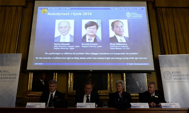 Vencedores foram anunciados pelo júri do Nobel, em Estocolmo. / Foto: AFP