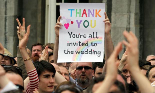 Maioria dos irlandeses disseram "sim" ao casamento entre pessoas do mesmo sexo / Foto: AFP