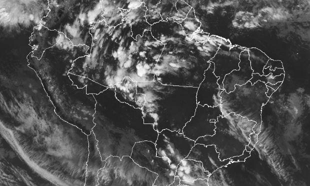 Mapa mostra poucas nebulosidade sobre Pernambuco / Foto: Inmet