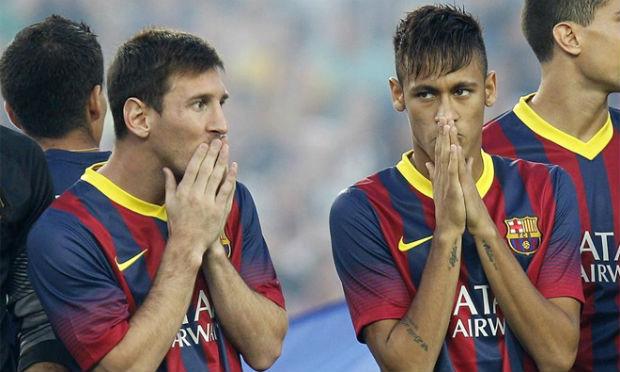 Jorge Messi e Neymar da Silva Santos são acusados de fraude fiscal, por conta de investimentos duvidosos / Foto: Reprodução