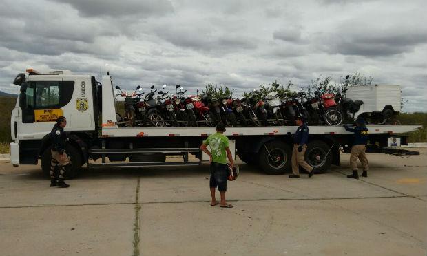 Além as apreensões de veículos, quatro pessoas foram detidas pela PRF / Foto: Divulgação/PRF-PE