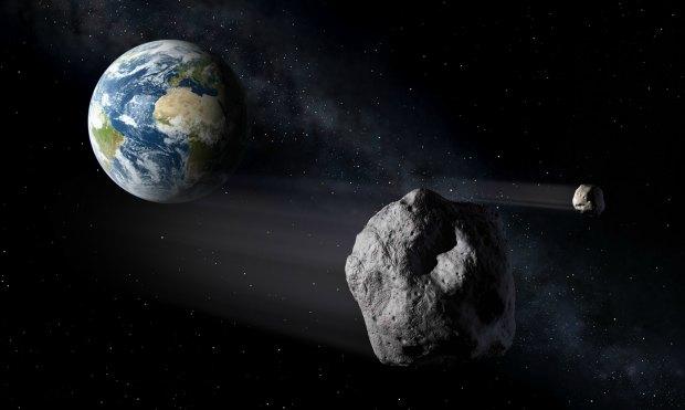 O asteroide  com diâmetro de 200 a 600 metros, passou nesta quarta aproximadamente às 4h (horário do Brasil) a uma distância relativamente pequena da Terra / Foto: NASA