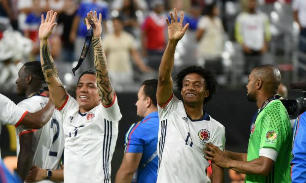 Colômbia e Estados Unidos fizeram um jogo bem aberto. / Foto: AFP.