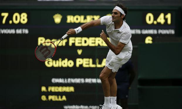 Federer chegou para mais uma participação em Wimbledon sob certa desconfiança. / Foto: AFP.
