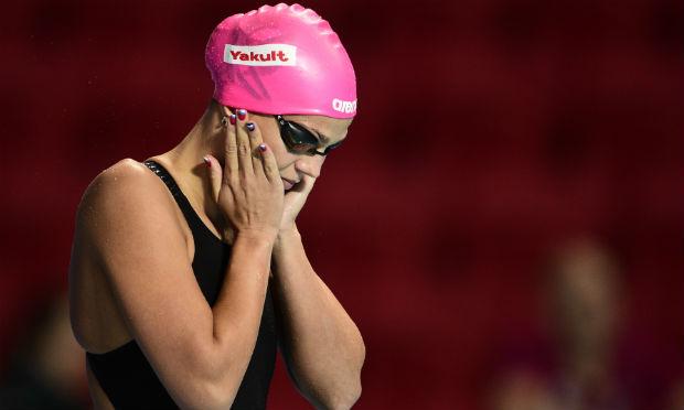 Yulia Efimova, tetracampeã mundial e medalhista em Londres-2012, é uma das atletas excluídas. / Foto: MARTIN BUREAU / AFP