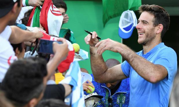 O argentino Juan Martín del Potro garantiu vaga na final do torneio de tênis dos Jogos do Rio-2016. / Foto: Martin Bernetti / AFP