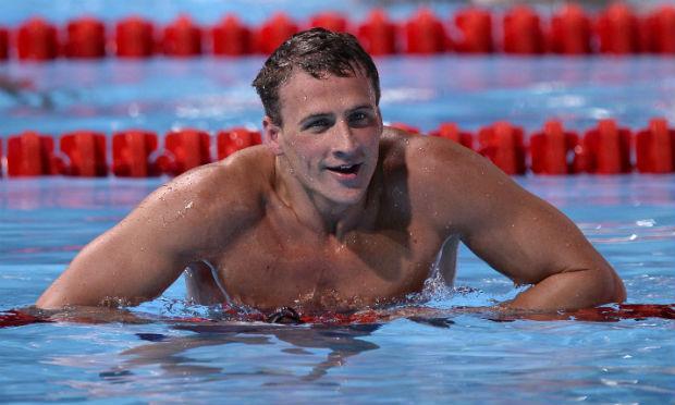 Ryan Lochte, doze vezes medalhista olímpico, já está nos EUA. / Foto: AFP.