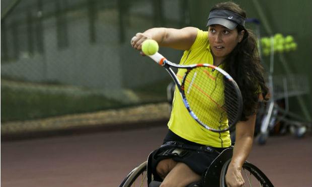 Natália Mayara é a atual campeã parapan-americana de tênis. / Foto: Marcelo Camargo/ Agência Brasil
