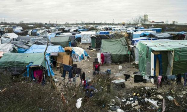 A parte sul do campo de refugiados em Calais, conhecido como Jungle / Foto: Yoan Valat/Agência Lusa