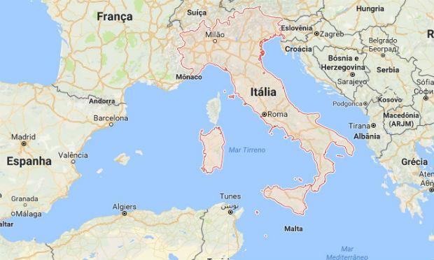 O terremoto aconteceu por volta às 19H10 locais (15H10 de Brasília), no centro da Itália, inclusive em Roma. / Foto: Google Maps
