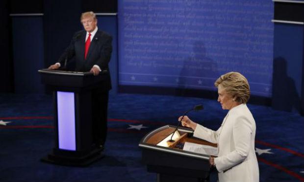 Hillary Clinton e Trump fazem último debate antes das eleições dos EUA / Foto: Mark Ralston/Agência Lusa