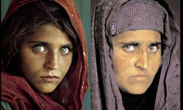 O antes e depois da refugiada afegã / Foto: reprodução