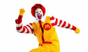 Palhaço Ronald McDonald deve reduzir aparições 